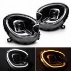 2 Phares avant Mini Countryman R60 / Paceman R61 10-16 - Full LED DRL - Noir