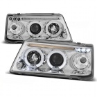 2 Phares avant Peugeot 205 Angel Eyes 83-96 - Chrome