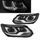 2 Phares halogene VW Tiguan 11-15 - Devil LED - Noir Chrome