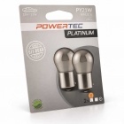 2 ampoules Powertec PY21W BAU15S S25 clignotant Chrome - orange