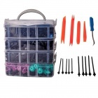 Kit clips de fixation auto Road-Teq 1180 pièces avec outils de démontage