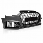 Pare choc avant AUDI A3 8V sportback 17-20 - Look RS3 - Noir brillant - PDC