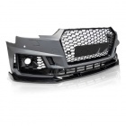 Pare choc avant AUDI A4 B9 16-19 - Look RS4 - Noir - PDC ACC
