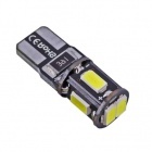 Ampoule T10 LED 3D<sup>5</sup> SMD- Anti Erreur OBD - Culot W5W - Blanc Pur