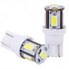 Ampoule T10 LED 3D<sup>5</sup> SMD - Culot W5W - Blanc Pur