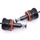 Pack Ampoule LED 25Watts anneaux H8 LUXE V3 angel eyes BMW E63 à E93 X1 X5 X6 - Blanc