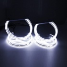 4 Angel eyes cristal LED 3D BMW Serie 3 E46 sans xénon