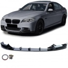 Spoiler lame de pare choc - BMW Serie 5 G30 G31 16-20 - look mperf - noir brillant