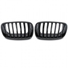 Grilles calandre BMW X5 E70 - X6 E71 07-13 - Noir Brillant look Mperf