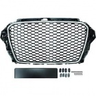 Grille calandre Audi A3 8V - look RS3 - Noir Chrome