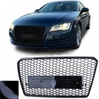 Grille calandre Audi A7 C7 4G 10-14 - Noir brillant - look RS7