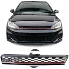 Grille calandre VW Golf 7.5 phase 2 (VII) 17-20 - look GTI - Noir brillant
