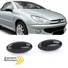 2 Clignotants d'aile dynamiques LED Peugeot 107 206 307 407 607 Noir