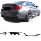 Diffuseur arriere BMW M3 F80 M4 F82 F83 double sortie - noir brillant