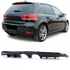 Diffuseur GOLF 6 look R32 08-12 pare choc standard - Noir brillant