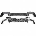 Diffuseur arriere BMW serie 3 G20 double sortie double 19-22 - look carbone