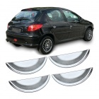 Lot de 4 encoches de poignee pour Peugeot 206 206cc 98-09