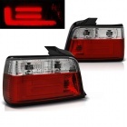 2 feux arriere BMW Serie 3 E36 berline LED BAR 90-99 - Rouge