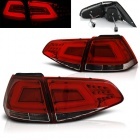 2 Feux arriere VW Golf 7 12-17 - LED BAR - Rouge