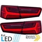 2 Feux arriere LED AUDI A6 C7 - fullLed Rouge - Dynamiques