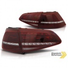 2 Feux arriere dynamiques VW Golf 7 - LED look R - Rouge