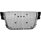 Grille calandre Audi A5 07-11 - look RS5 - Chrome Noir