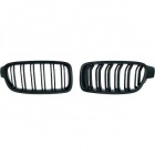 Grilles calandre BMW Serie 3 F30 F31 11-15 look M3 - Noir Mat
