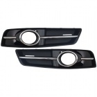 Grilles antibrouillard Audi A3 8P facelift 08-12 - Noir brillant - look S3