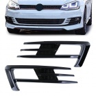 Grilles VW GOLF 7 phase 1 - look GTI nid d'abeille - Noir brillant