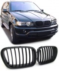 Grilles calandre BMW X5 E53 phase 1 99-03 - Noir Mat