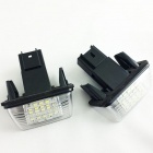 Pack LED plaque immatriculation PEUGEOT 207