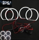 Pack 4 Anneaux Angel eyes LED cotton BMW E46 Avec Xenon Blanc