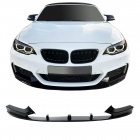 Spoiler lame pare choc - BMW Serie 2 F22 F23 13-20 - mperf - noir brillant