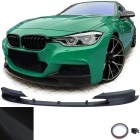 Spoiler lame de pare choc - BMW Serie 3 F30 F31 11-18  - look mperf - noir mat