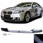 Spoiler lame pare choc - BMW Serie 5 F10 F11 10-17 - look mperf 1 piece - noir brillant