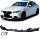 Spoiler lame de pare choc - BMW Serie 5 G30 G31 16-20 - look mperf - noir mat