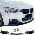 Spoiler lame de pare choc - BMW Serie 3 F30 F31 11-18  - look mperf - noir brillant