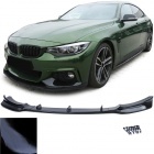 Spoiler lame pare choc - BMW Serie 4 F32 F33 F36 - look mperf - noir brillant
