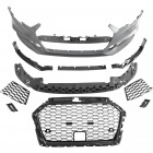 Pare choc avant AUDI A3 8V berline facelift 16-19 - Look RS3 - Noir - ACC - PDC