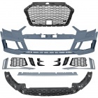 Pare choc avant AUDI A3 8V berline facelift 16-19 - Look RS3 - Noir Alu - ACC - PDC