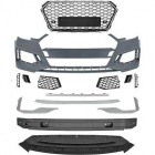 Pare choc avant AUDI A4 B9 16-19 - Look RS4 - Chrome - PDC