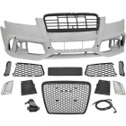 Pare choc avant AUDI A6 C6 04-11 - Look RS6 - Noir