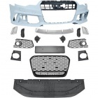 Pare choc avant AUDI A6 C7 phase 2 - 14-18 - Look RS6 - Noir