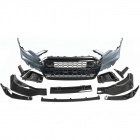 Pare choc avant AUDI A6 C8 18-22 - Look RS6 - Noir Brillant