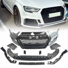 Pare choc avant AUDI A3 8V facelift  sportback 16-20 - Look RS3 - Noir - PDC