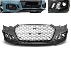Pare choc avant AUDI A4 B9 16-19 - Look RS4 - Noir - PDC