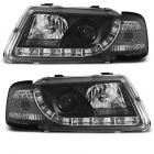 2 Phares avant Audi A3 8L Devil Eyes LED R87  - Noir