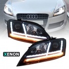 2 Phares xenon AUDI TT 8J  06-11 - look Matrix LED - Noir