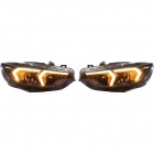 2 Phares xenon AFS BMW Serie 4 F32 F33 Angel Eyes look iconic - 13-17 - Noir