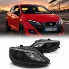 2 Phares SEAT Ibiza 6J 08-12 - LED clignotant LED - Noir
